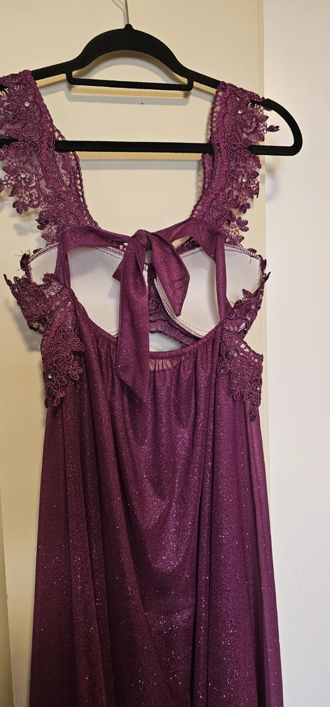 Purple Glittery Lace Dress - photo 4