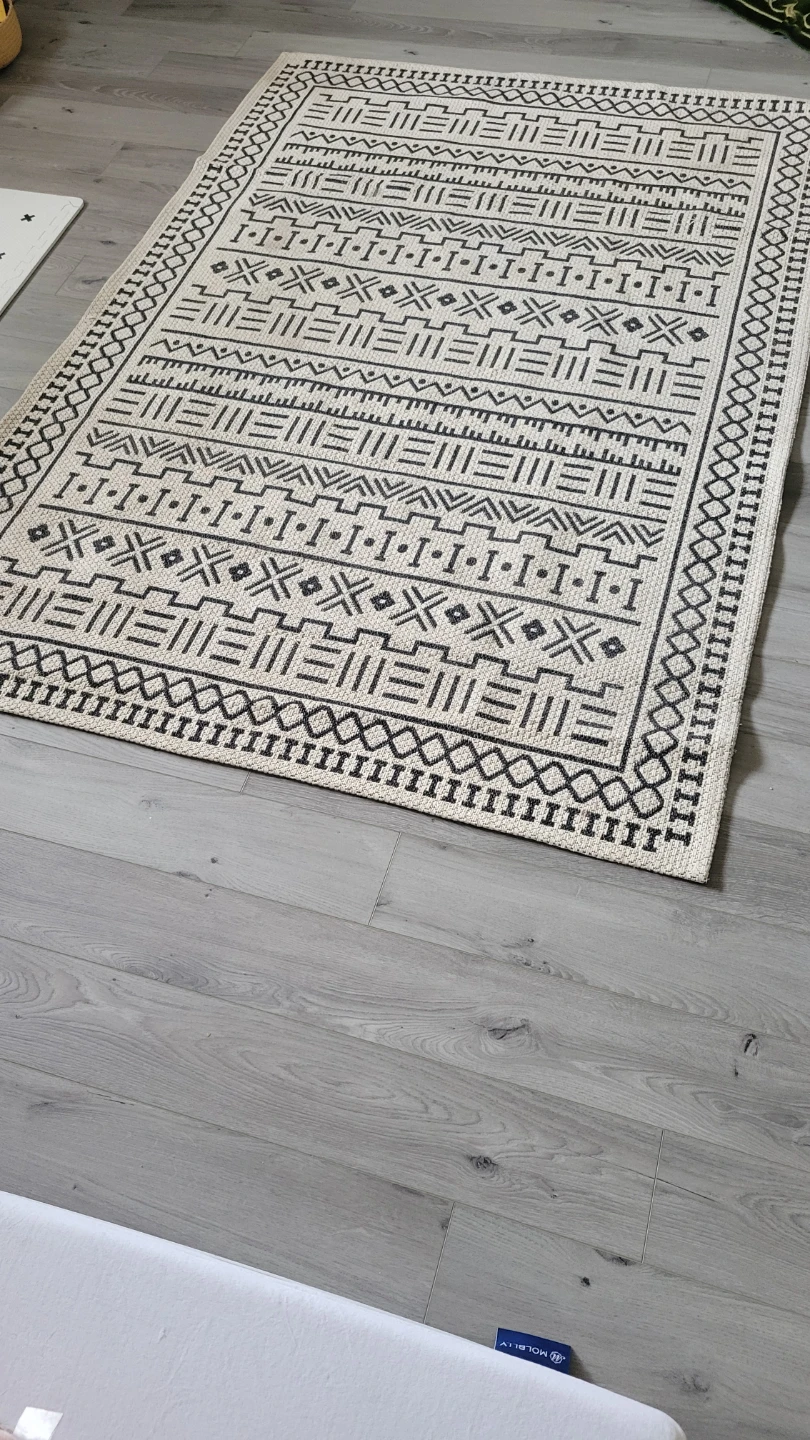 Area Rug with Geometric Pattern