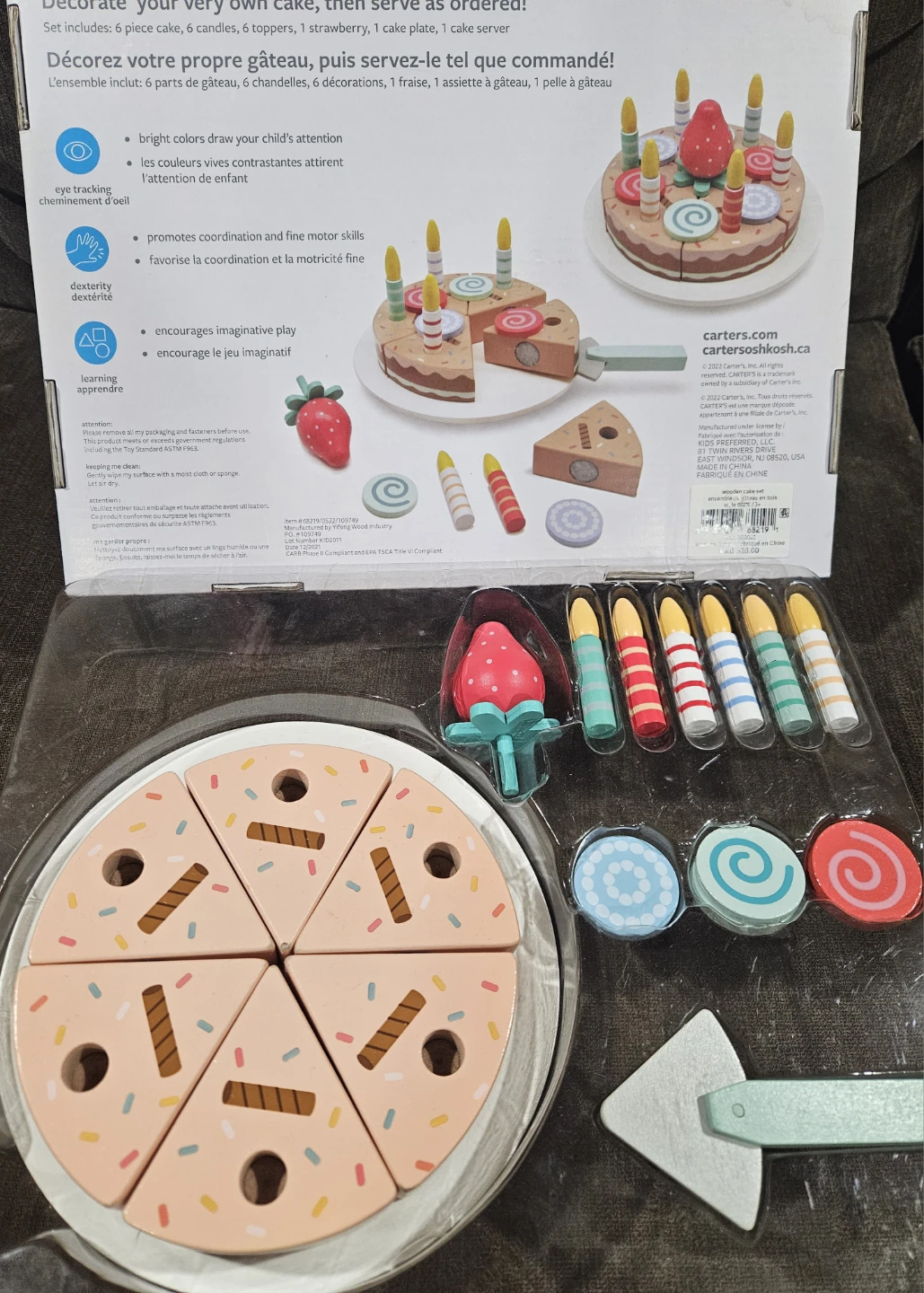 Carter's Wooden Cake Slice Toy Set