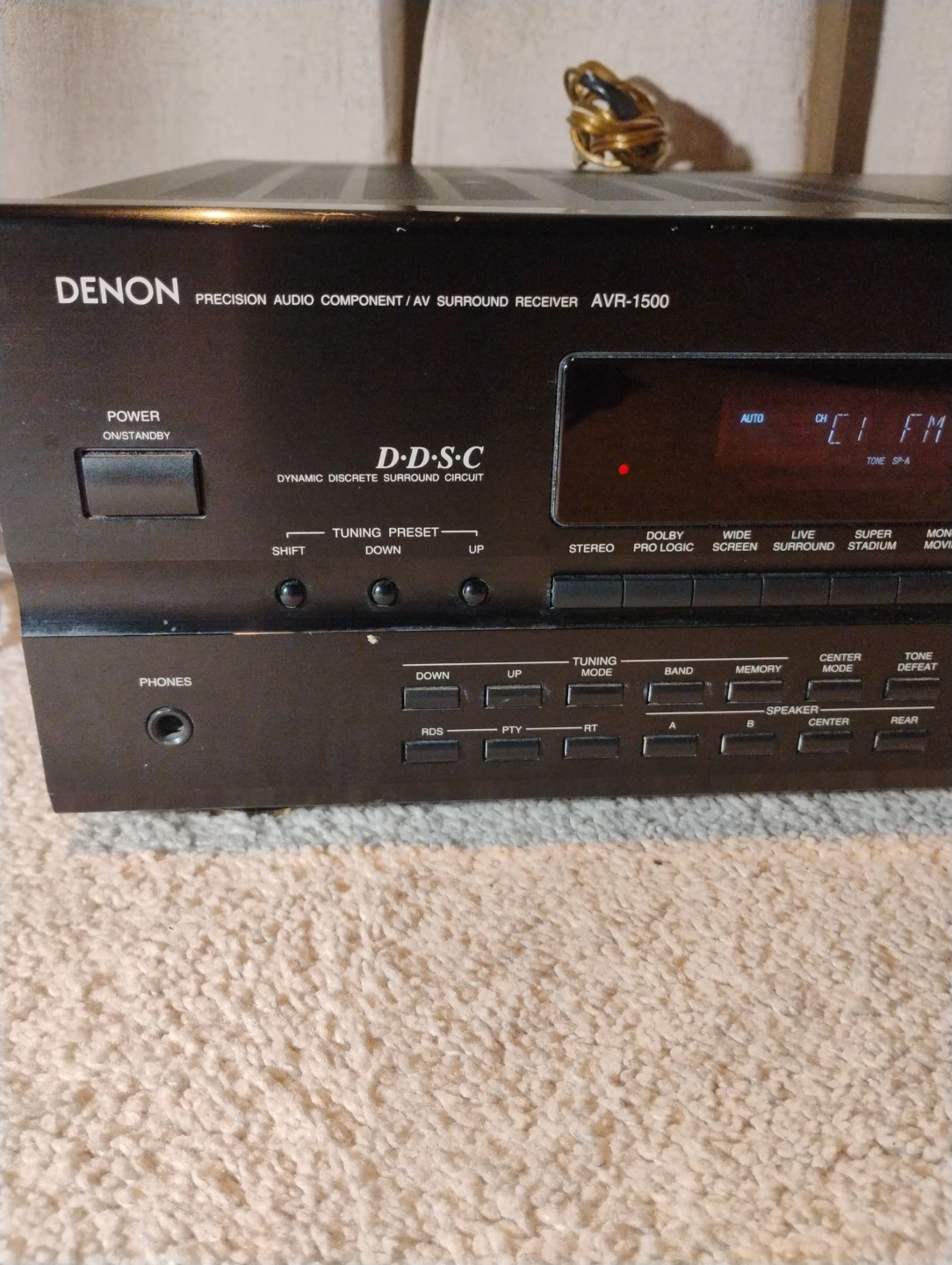 Denon AVR-1500 Precision Audio Component AV Surround Receiver - photo 3