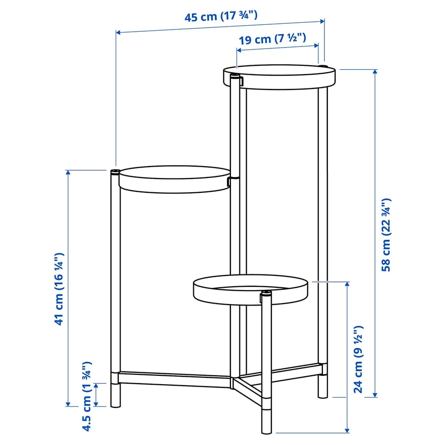 Black 3-Tier Plant Stand - photo 3