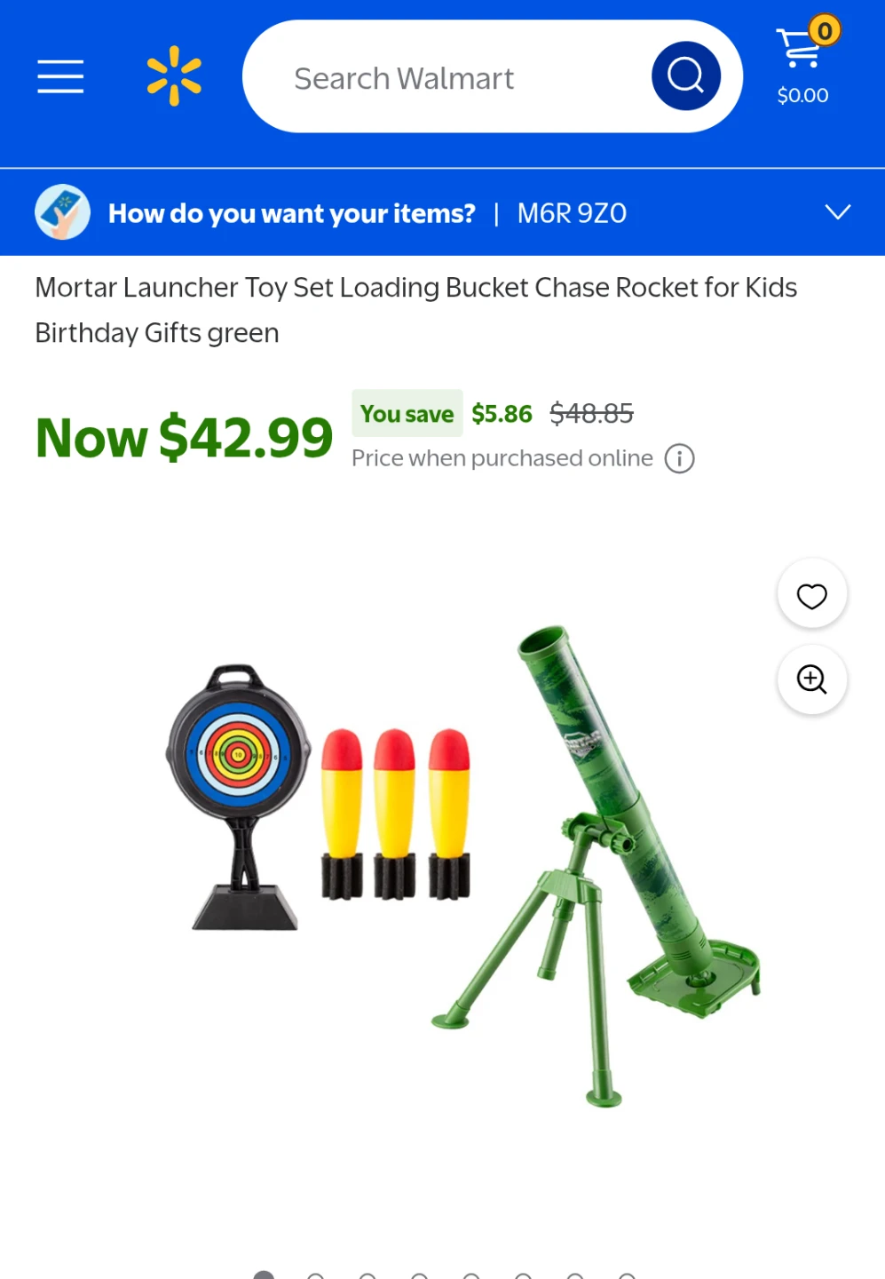 Children's Mortar Launcher Toy Set