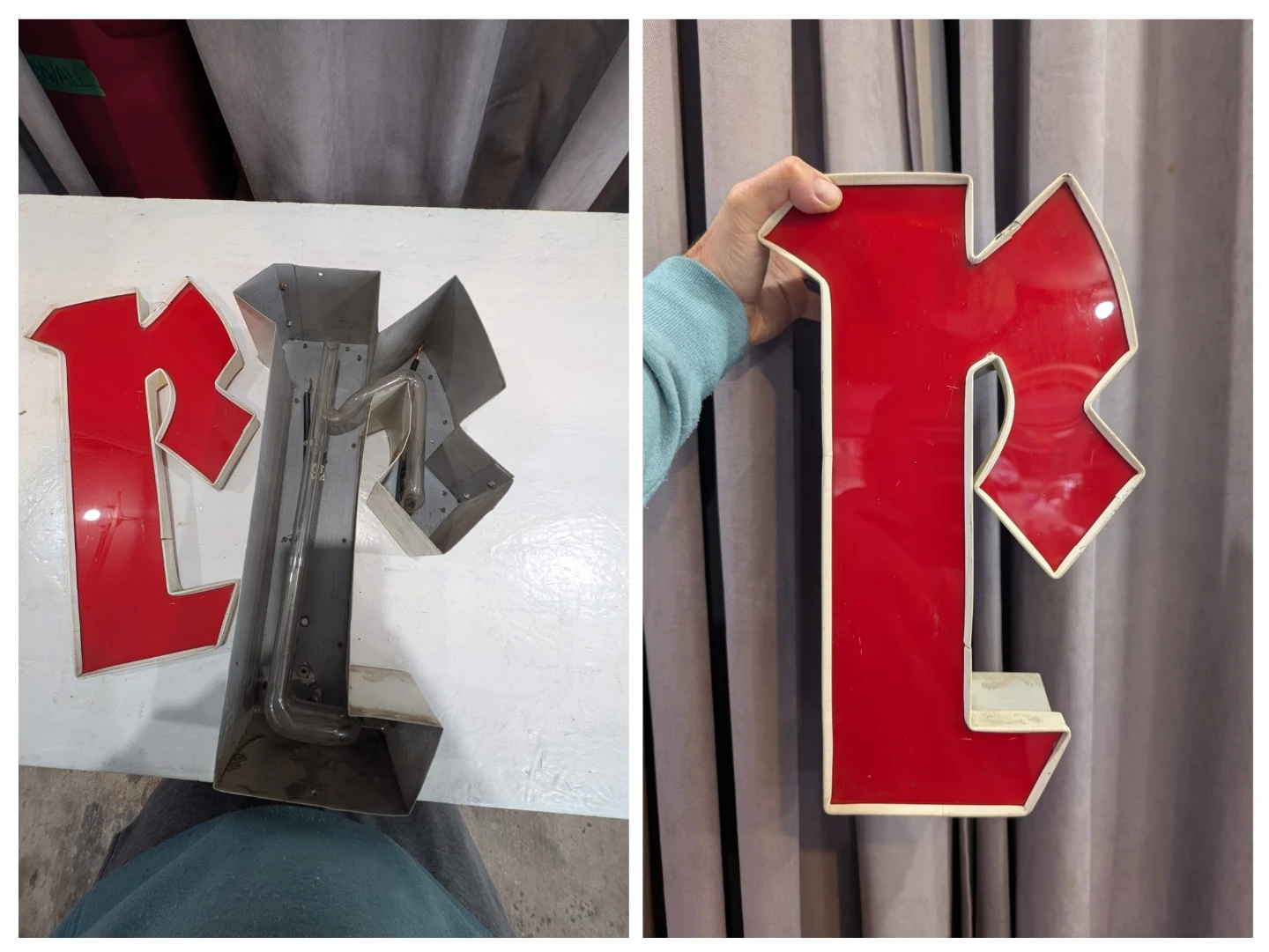 Vintage Mid-Century Neon Channel Letters - Spells "REASON" - photo 5