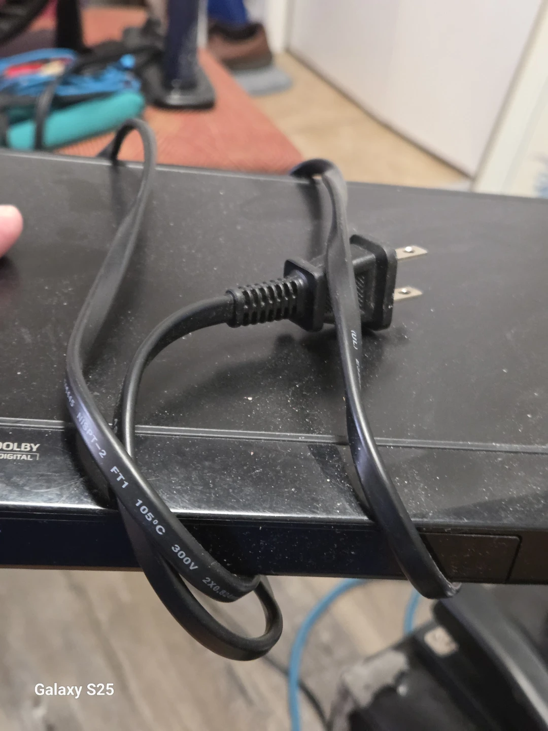 Black Power Cord NISPT-2 FT1 105°C 300V