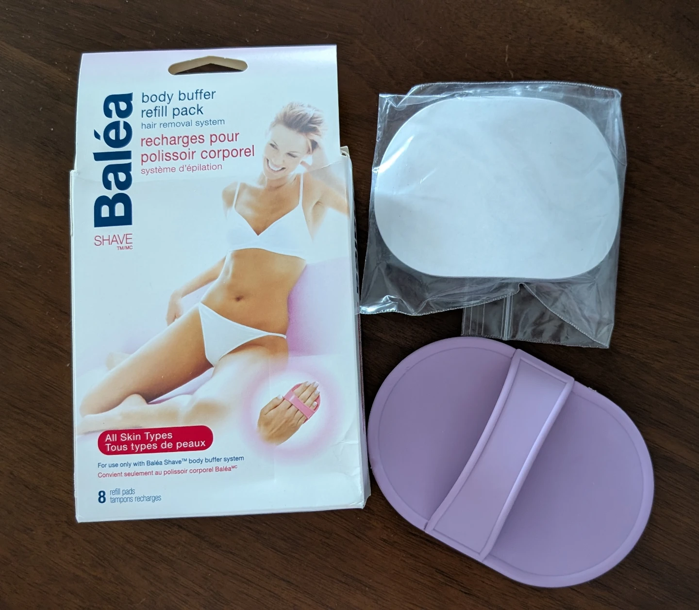 Balea Body Buffer - with buffer & 6 pads