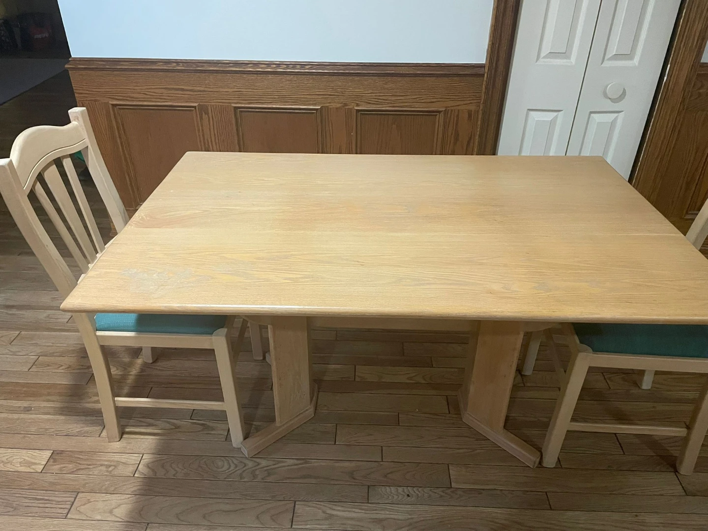 Wooden Dining Table Set with 2 Chairs