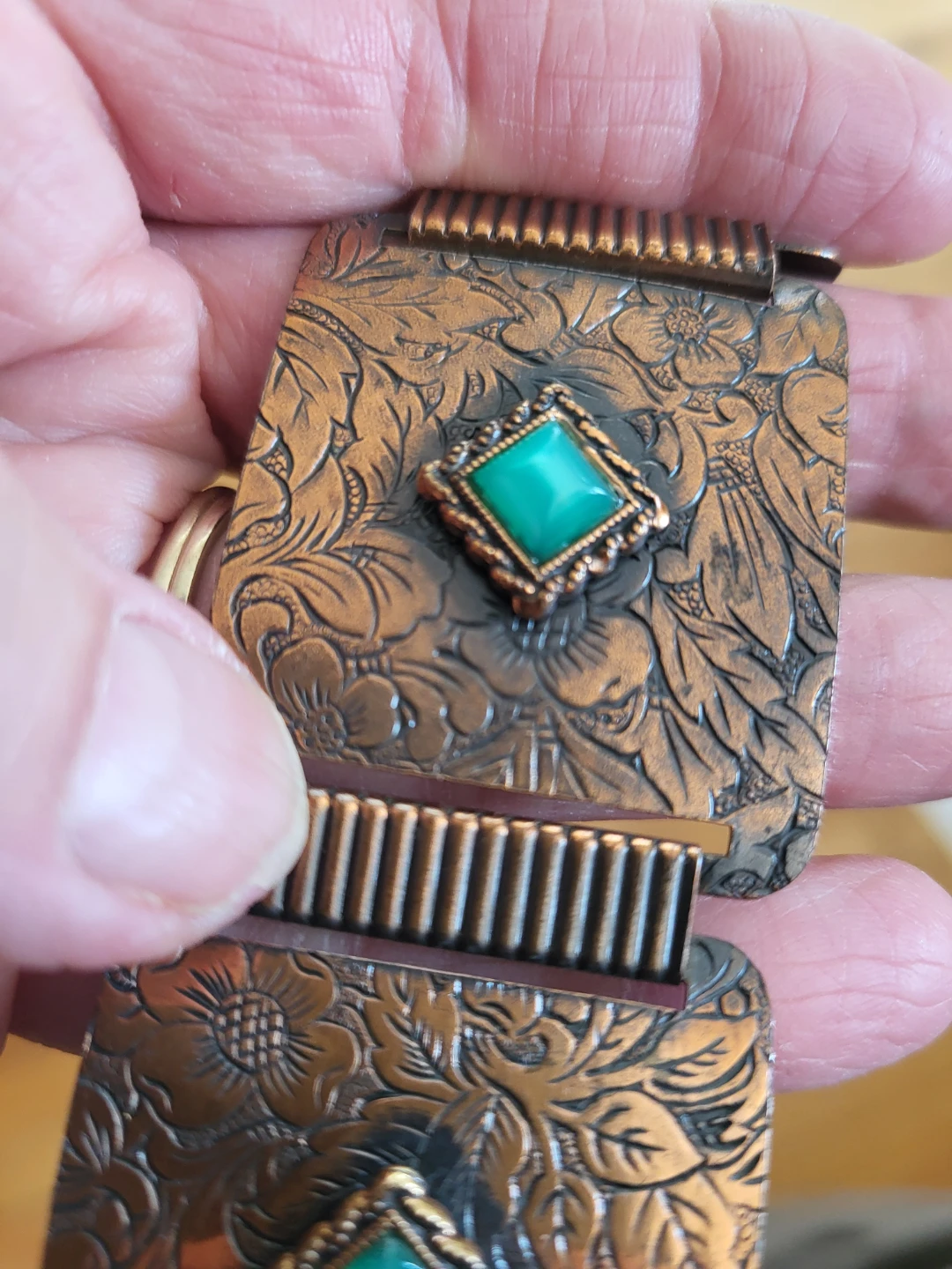 Vintage Copper & Turquoise Belt - photo 2