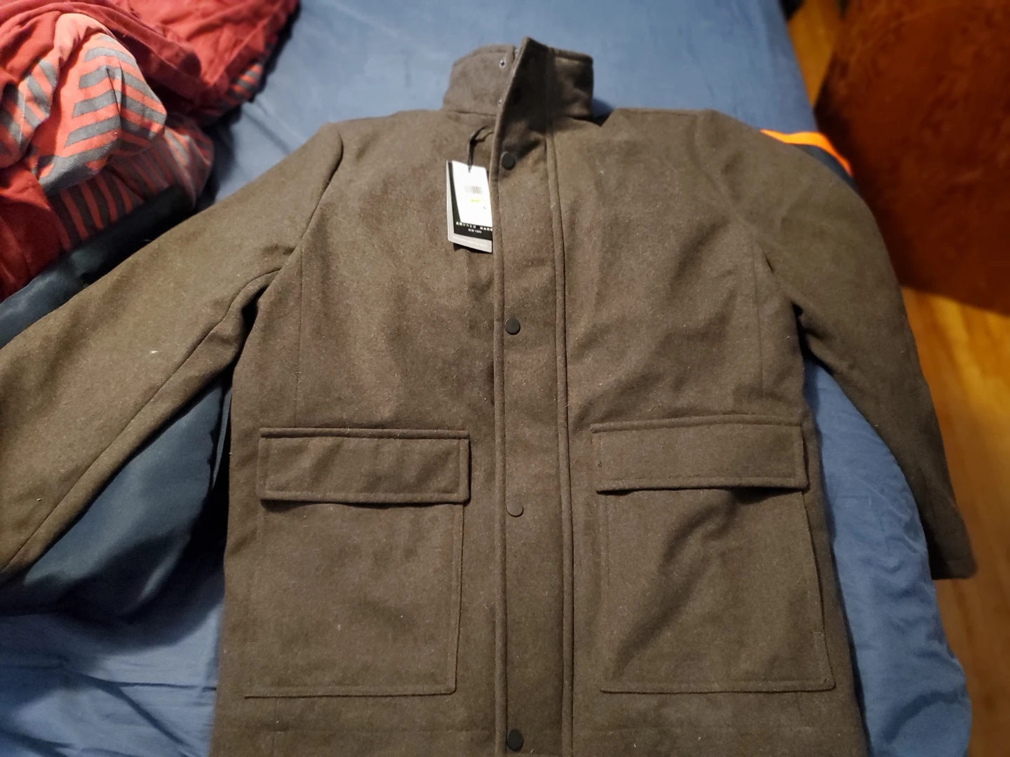 Andrew Marc Wool Coat - Brown - M/M