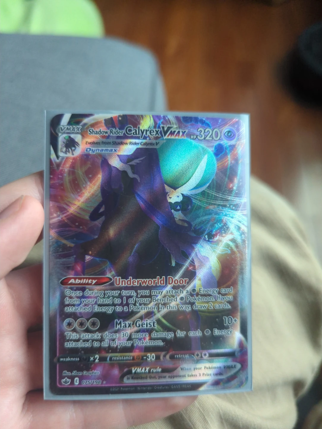 Pokémon TCG Shadow Rider Calyrex VMAX Card