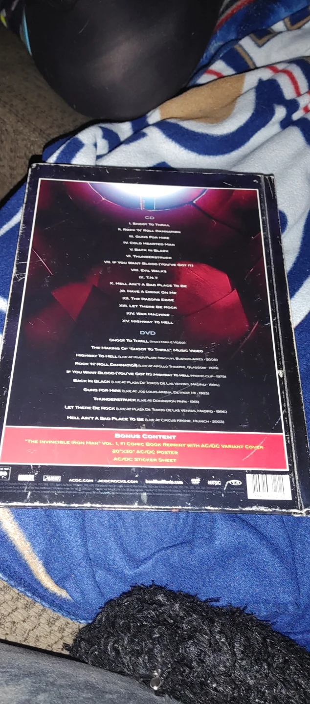 AC/DC Iron Man 2 Collector's Edition CD/DVD Set with Stickers - photo 2