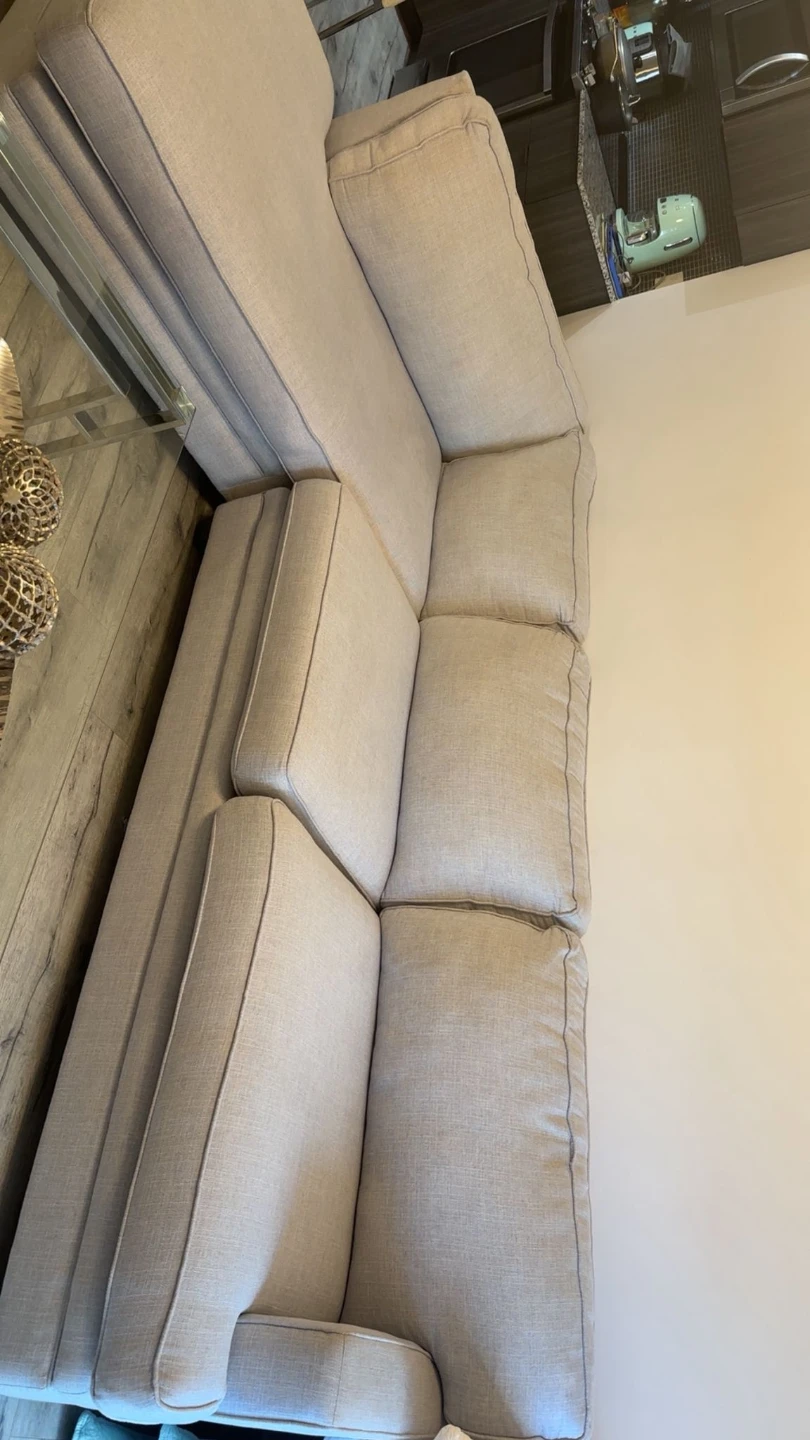 Sectional Sofa - Light Grey Fabric