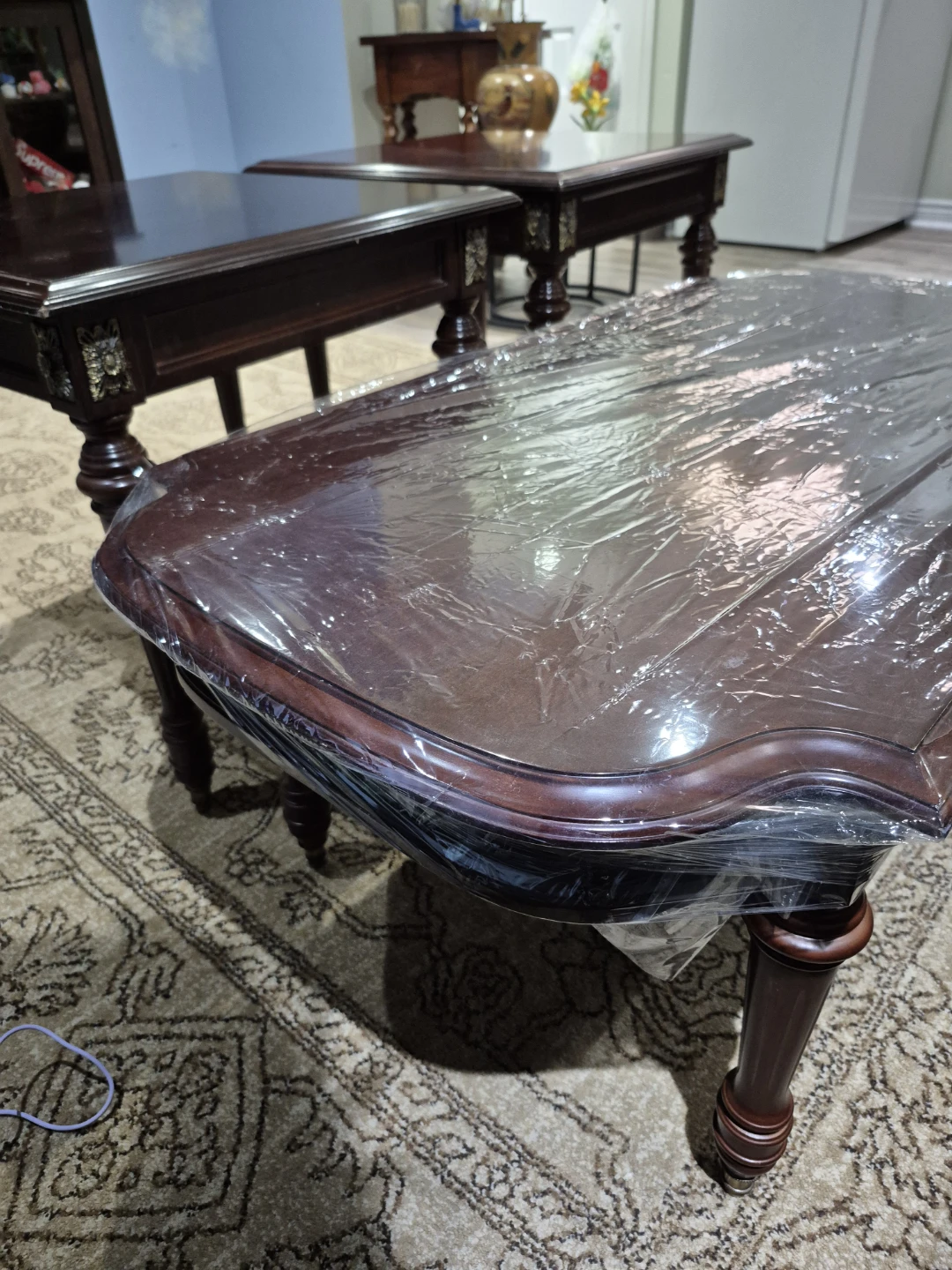 Dark Wood Coffee and End table set - photo 2