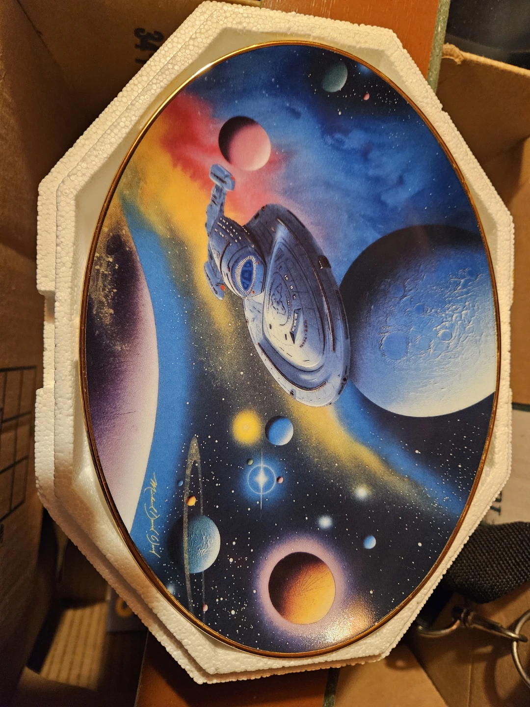 Star trek collectible plates - photo 2