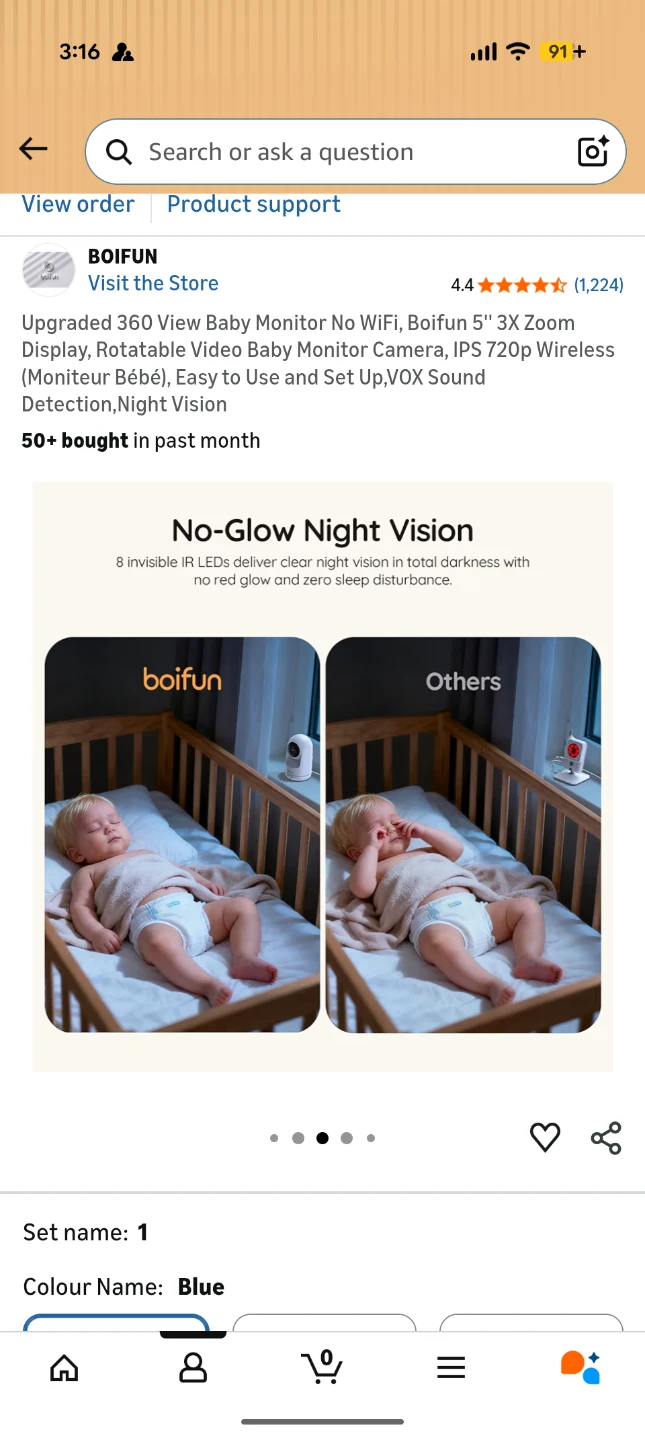Boifun Upgraded 360 View Baby Monitor - photo 4