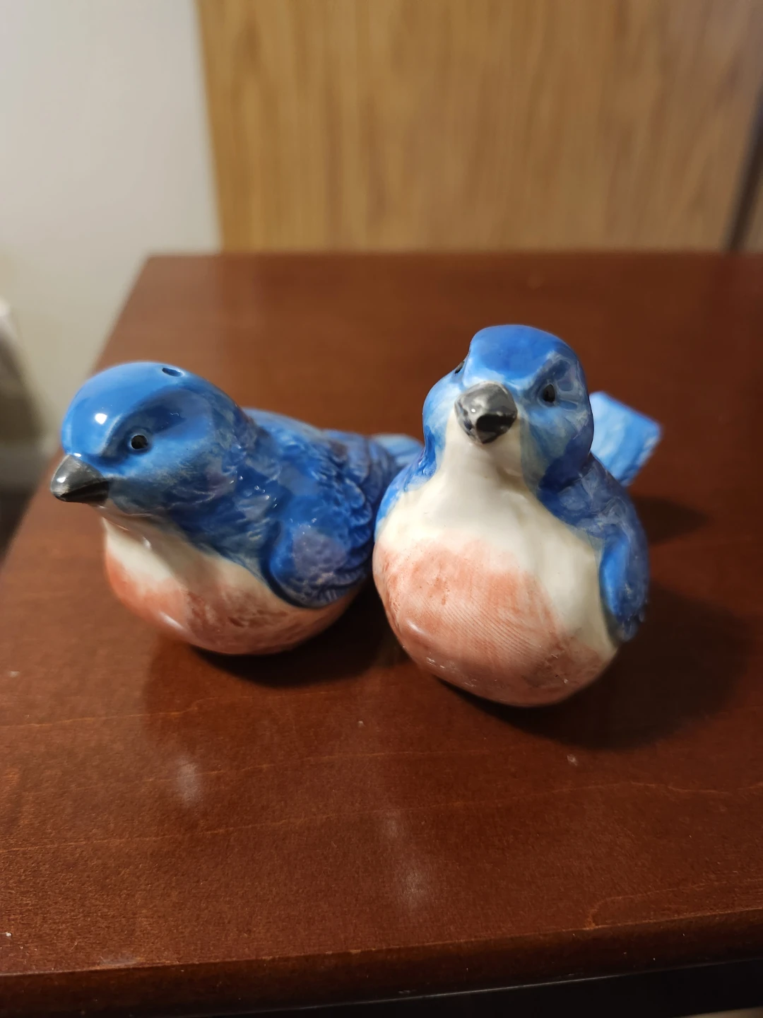 Otagiri Hand Painted Bluebird Salt and Pepper Shakers