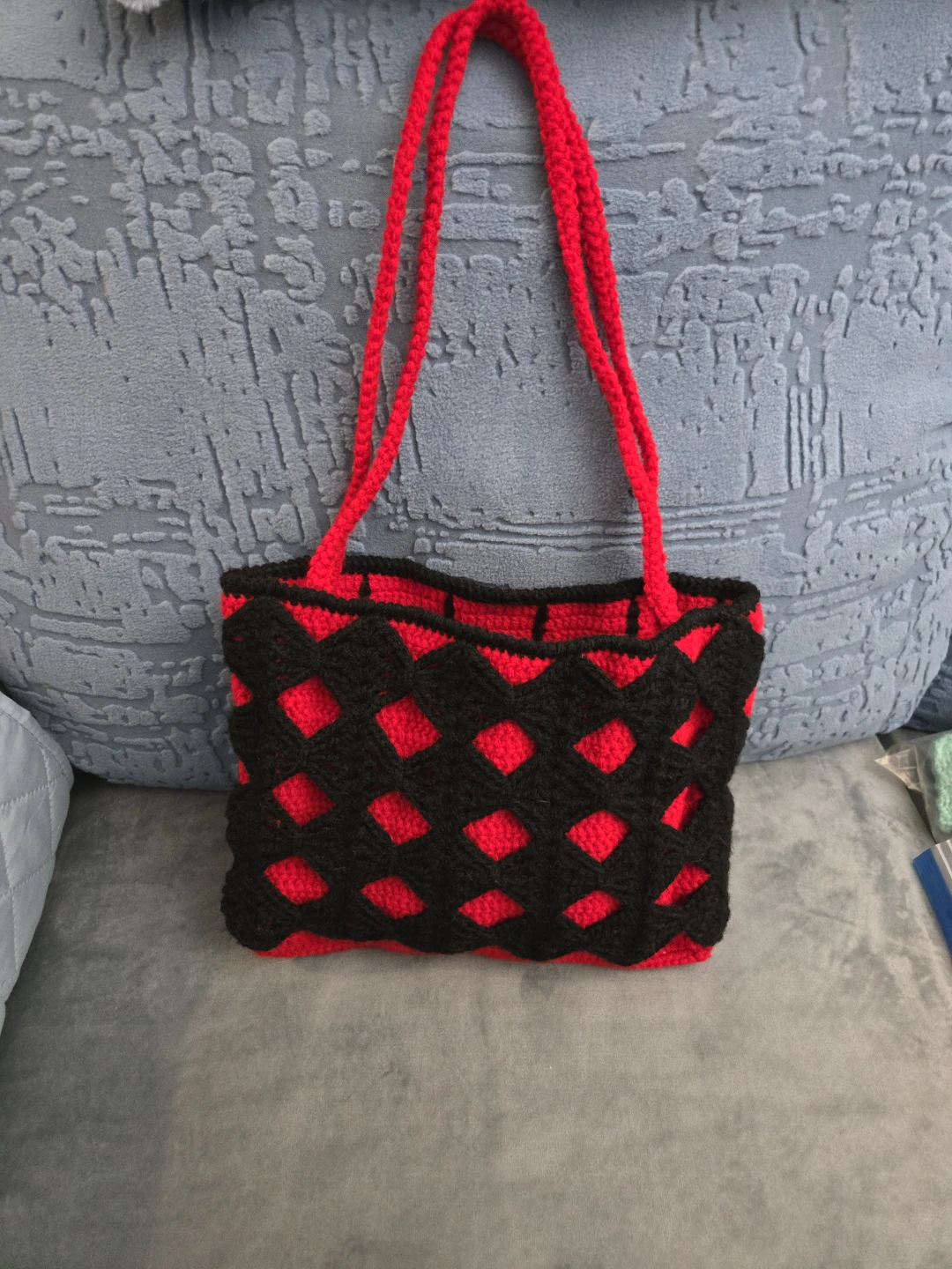 Crochet purse