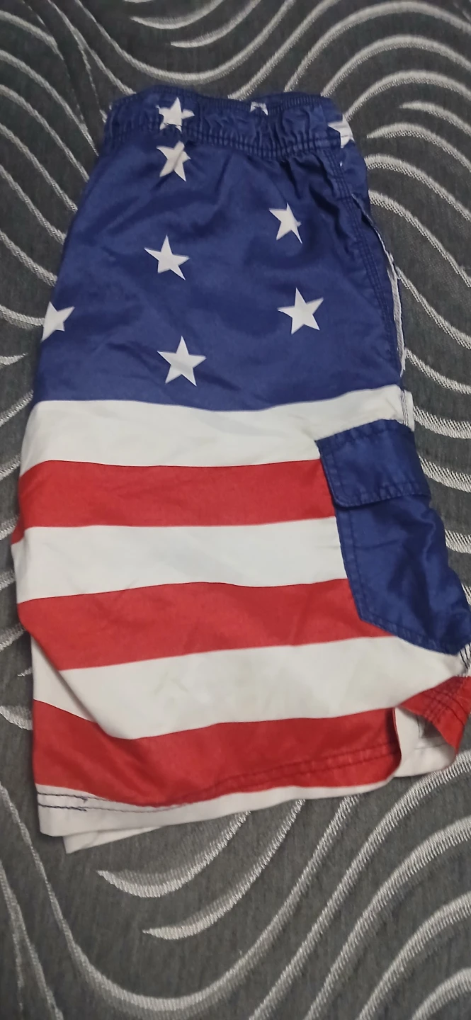 BIOWORLD American Flag Swim Trunks - Size L - photo 2