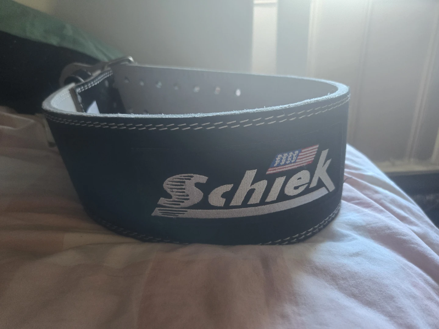 Schiek Competition Power Belt - Black Leather - Size M
