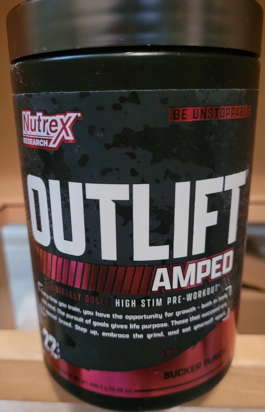 Nutrex Research Outlift Amped Pre-Workout Sucker Punch