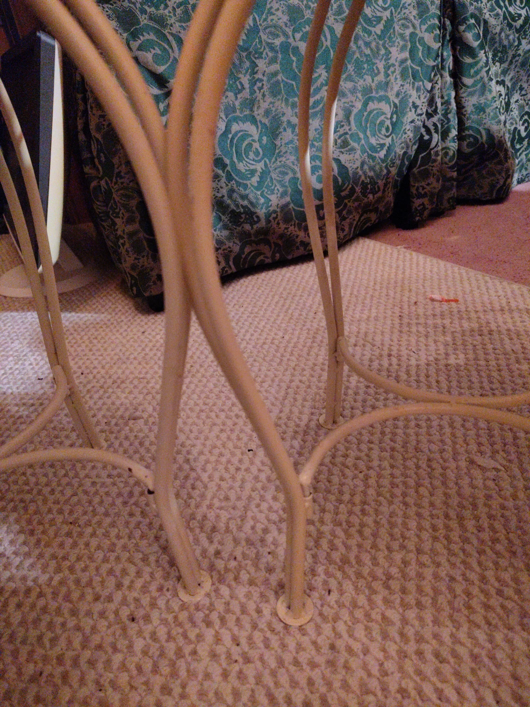 Set of 2 Cream Vintage-Look Shabby Chic Accent Vanity Stools - photo 4