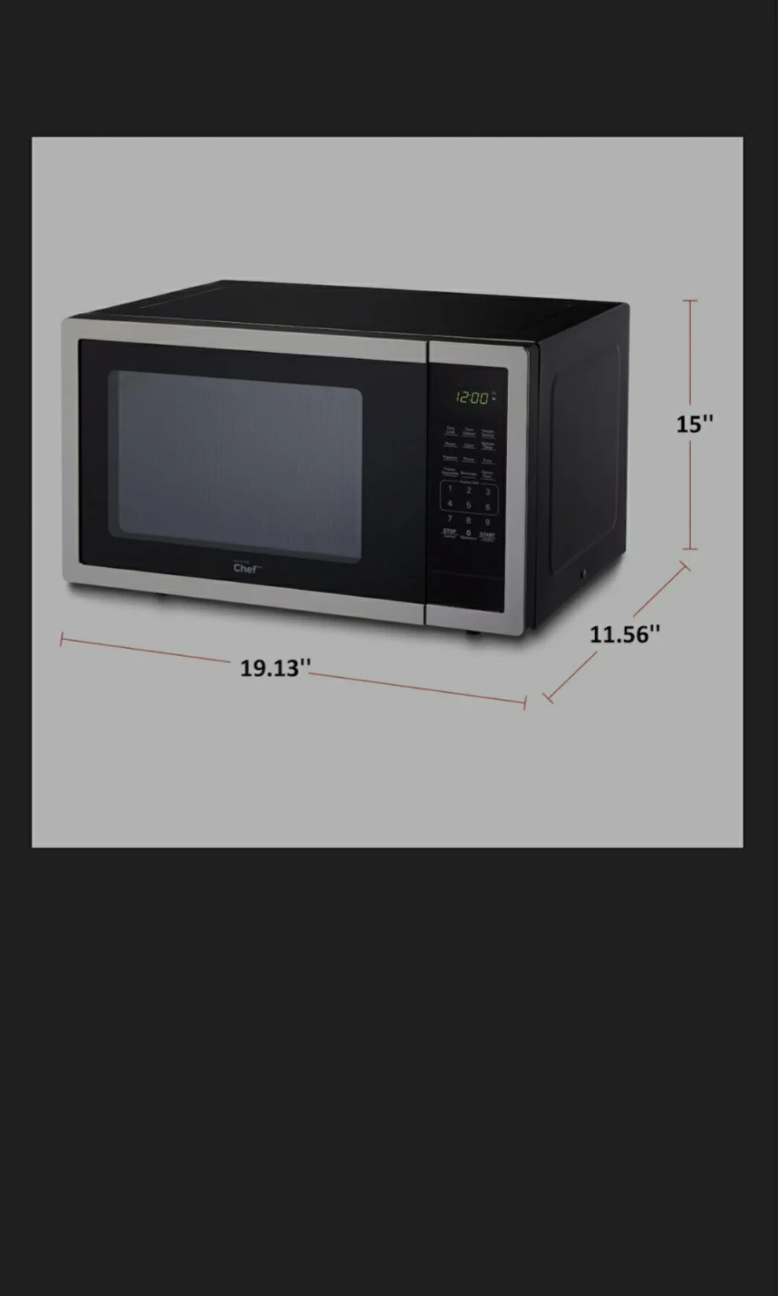 Master Chef Microwave - Black/Silver - photo 5