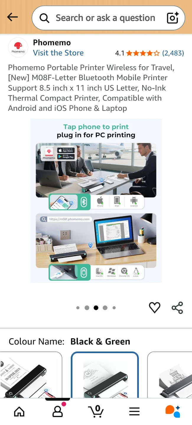 Travel or at home printer - photo 3