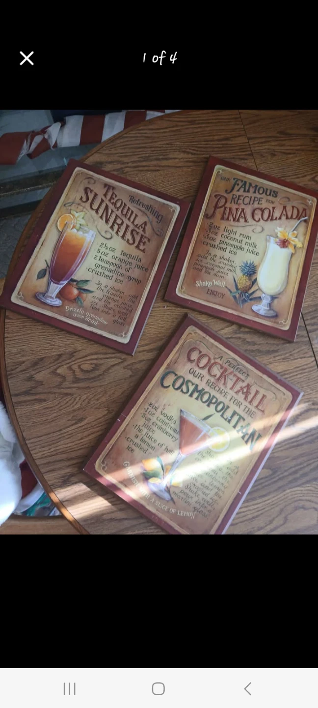 Drink Recipe Wall Art