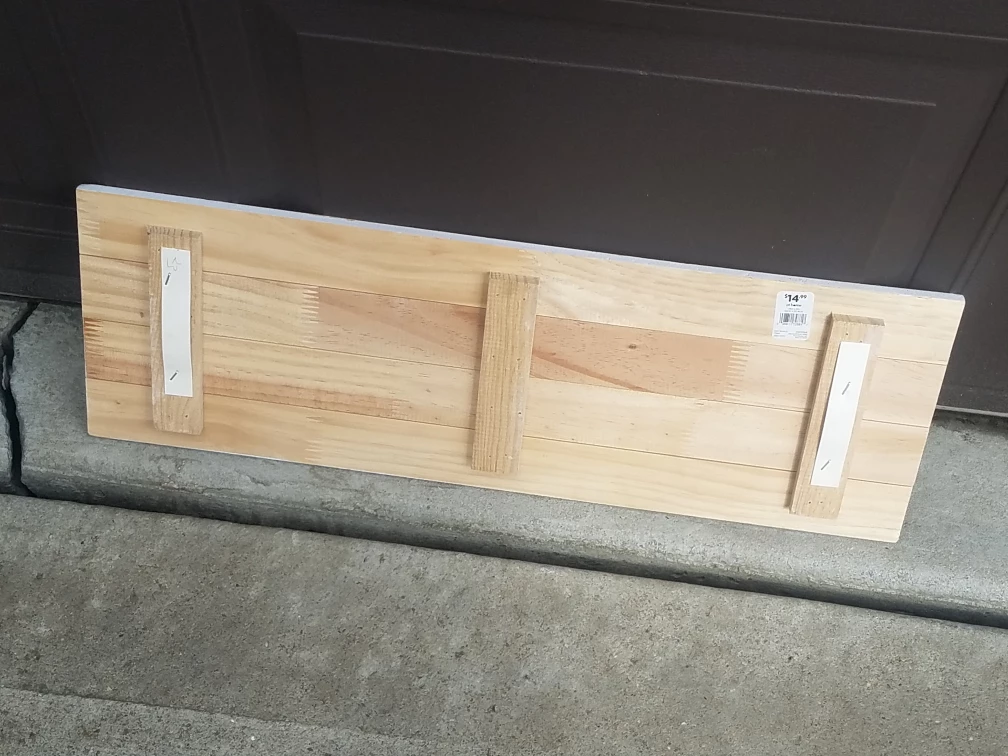 White Shiplap Style Clip Photo Display Board - photo 2