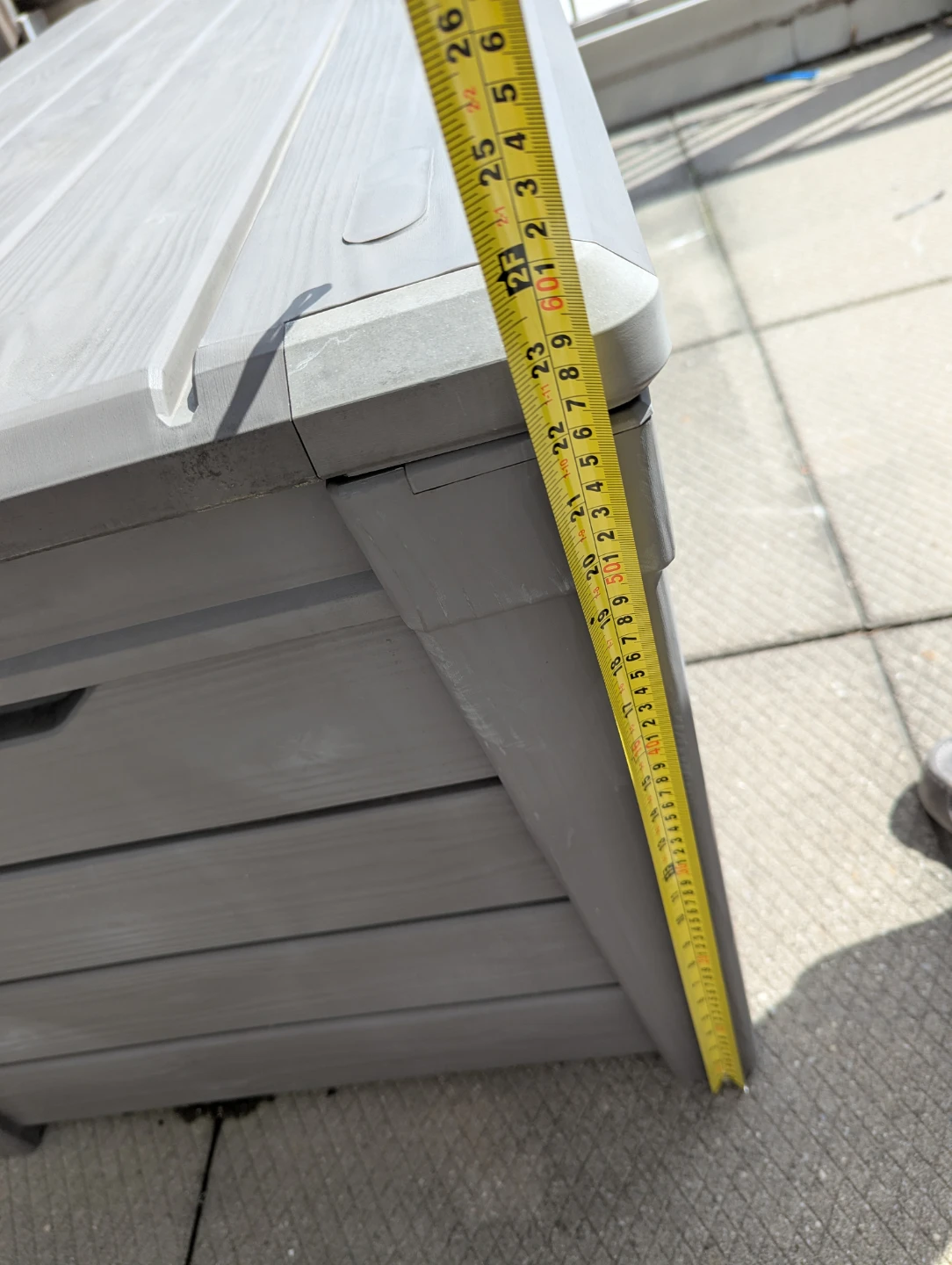Grey Outdoor Storage Box