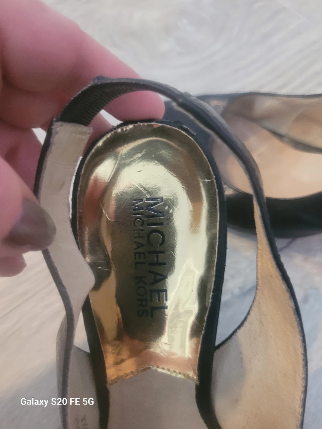 Michael Kors Black Leather Slingback Heels - photo 3