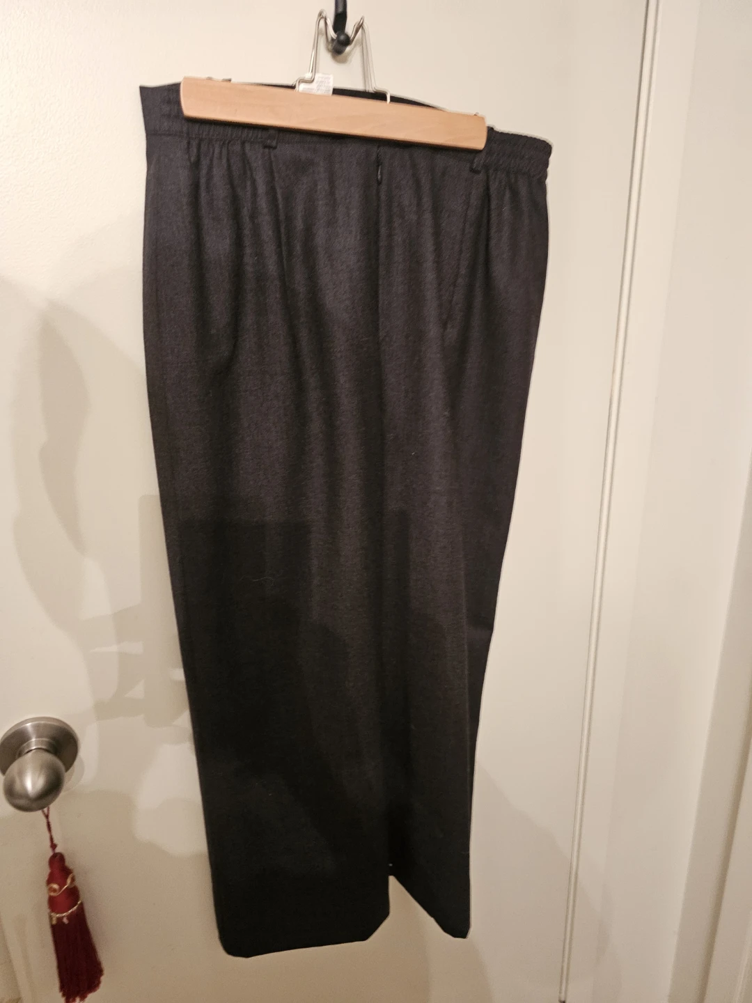 MARCONA Women's Charcoal Wool Blend Pants Size CAN 12
