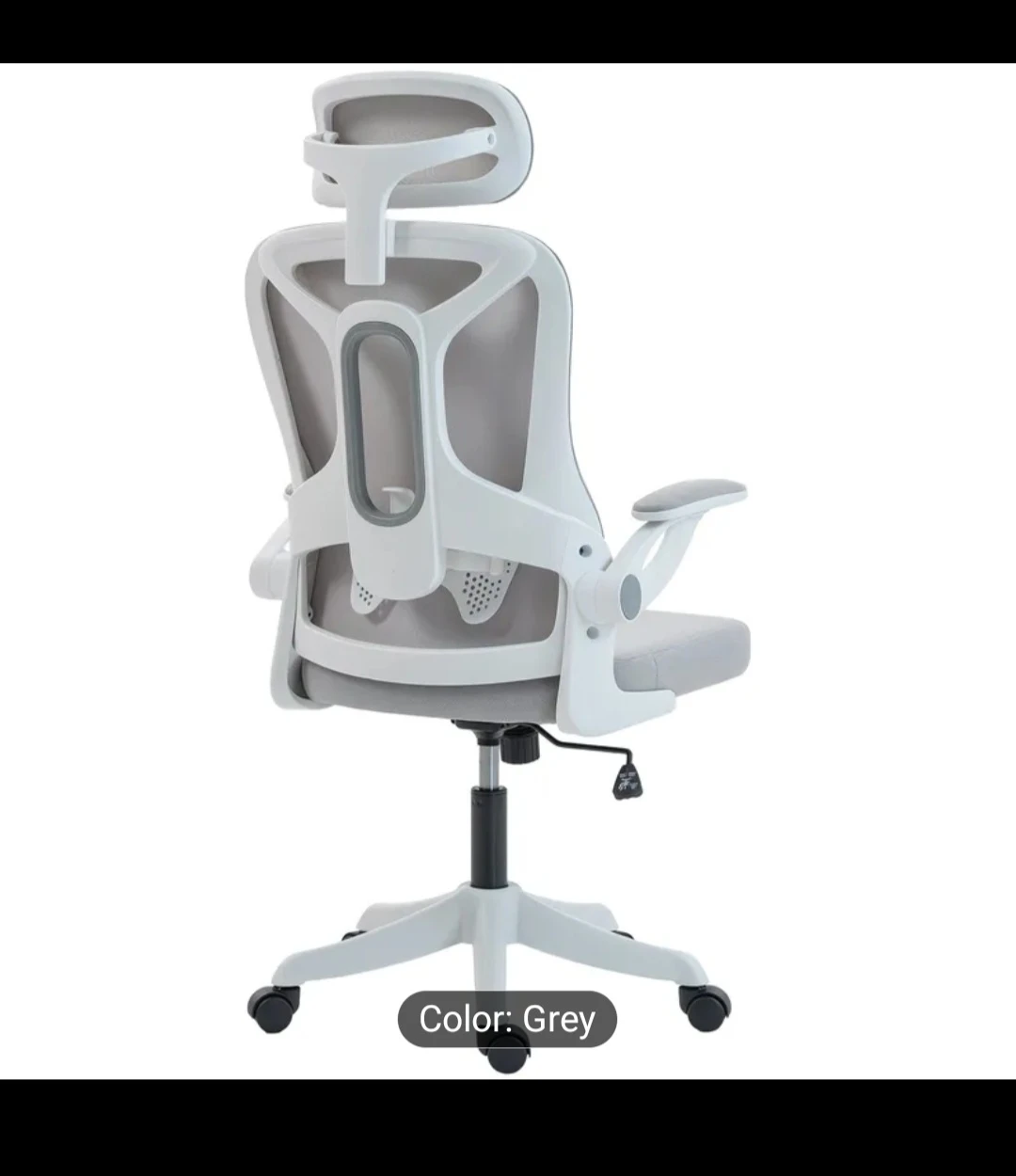 HomCom Ergonomic Office Chair - Grey - photo 3