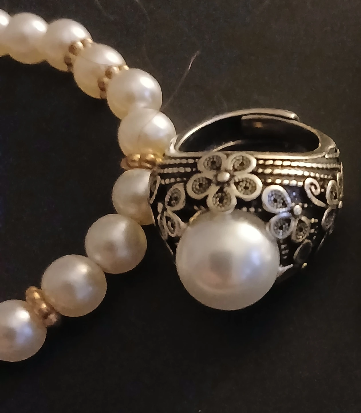 Pearl Ring and Bracelets Set - photo 2
