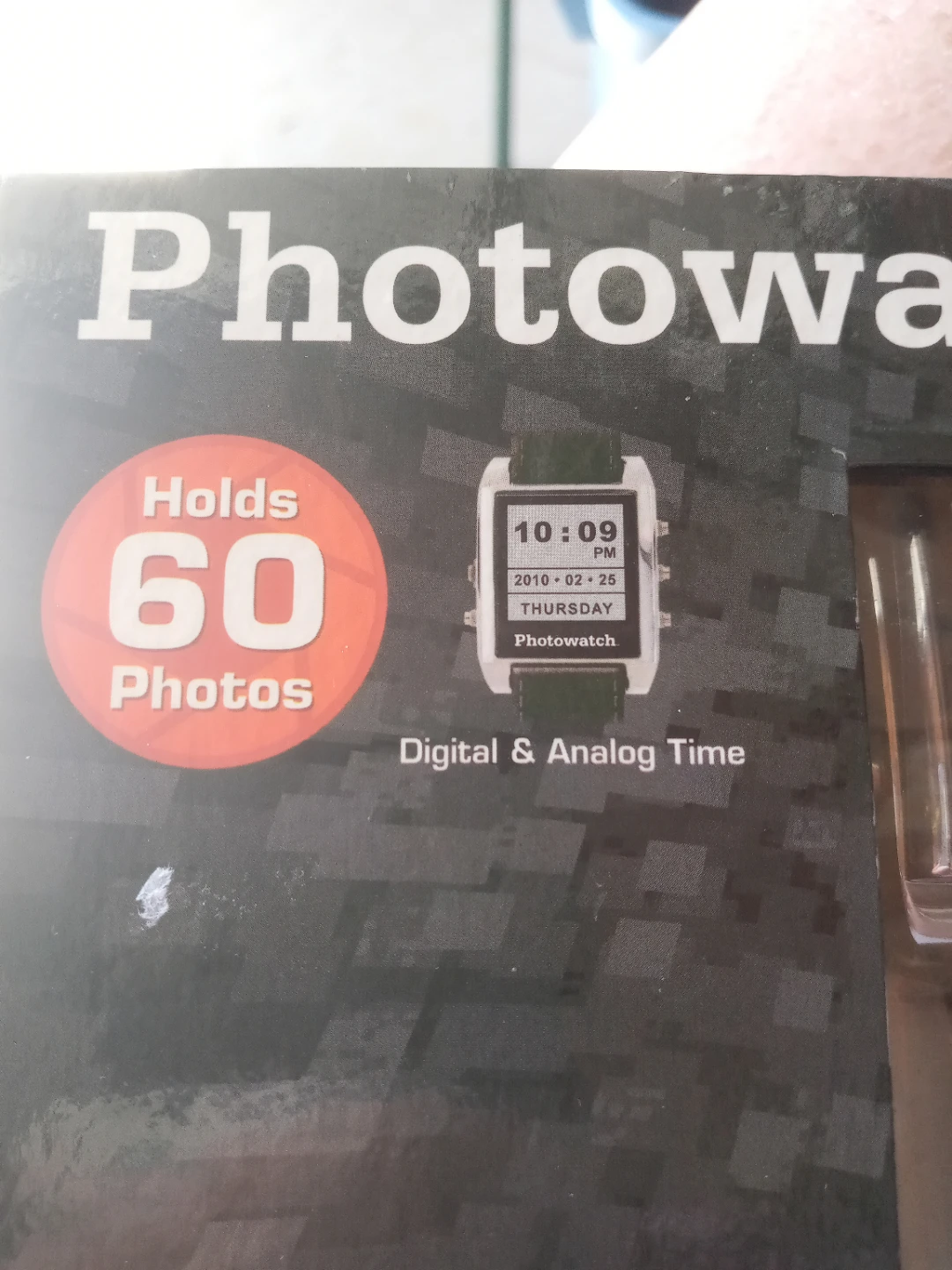Photowatch Digital & Analog Watch - Holds 60 Photos