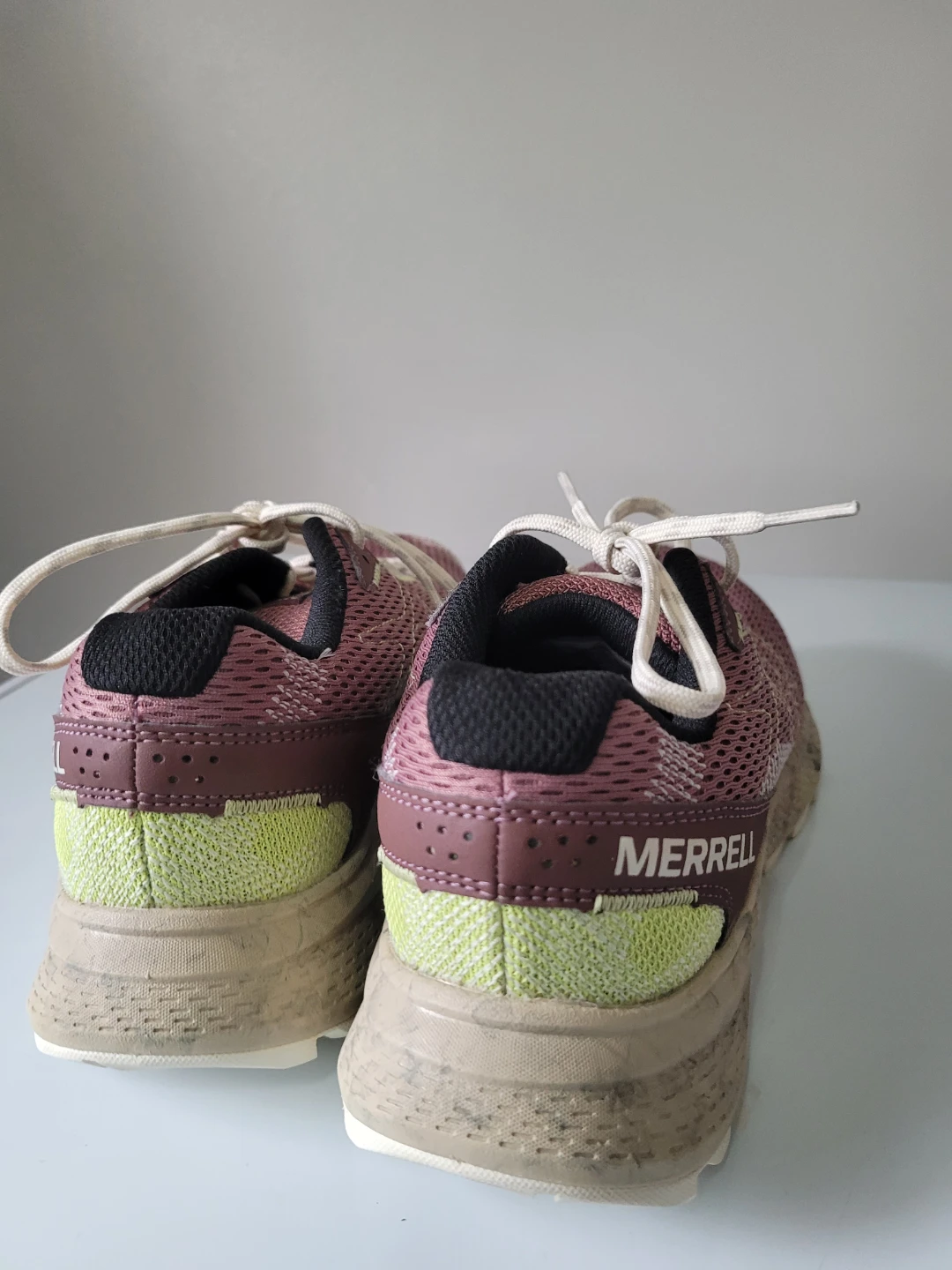 Merrell Women's Trail Running Shoes - Pink/Lime Green - Size 8 - photo 3