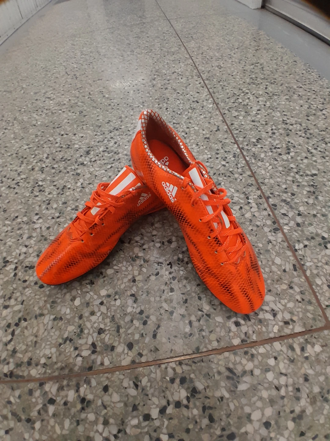 Adidas Orange Soccer Cleats Men's Size 10