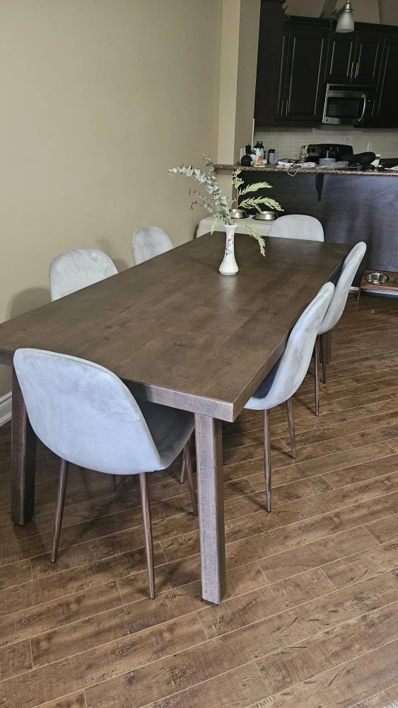 Light Grey velvet Dining Chairs (Set of 6) - photo 2