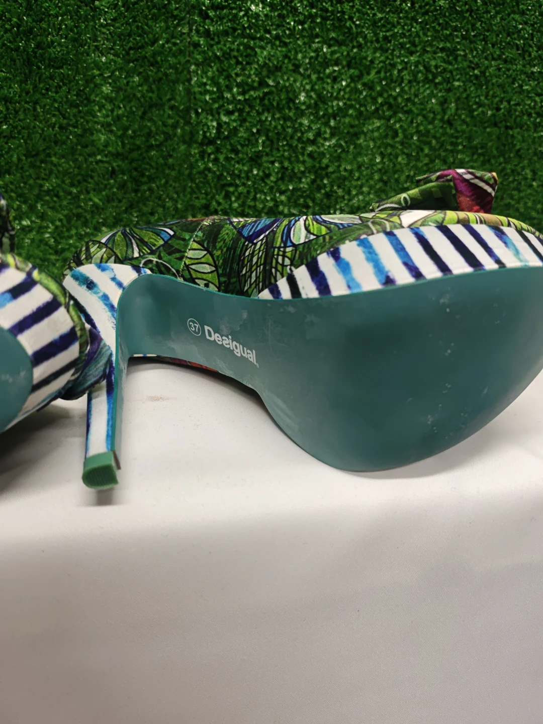 Desigual Peep-Toe Platform Heels - Size 37 - photo 3