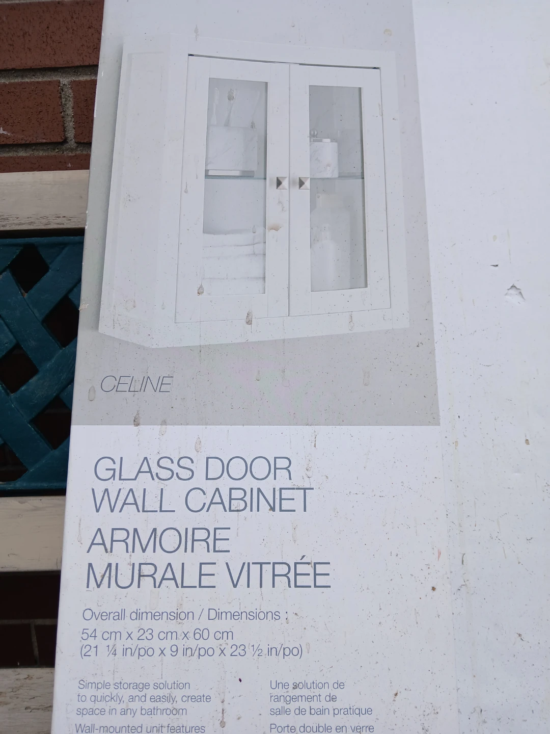 Celine Glass Door Wall Cabinet