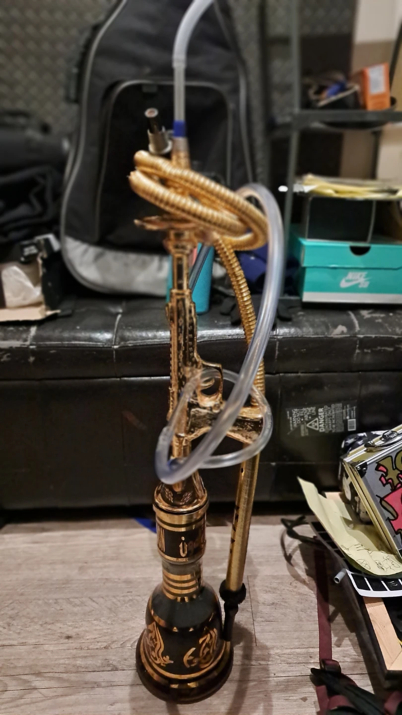Gold AK-47 Style Hookah - photo 3
