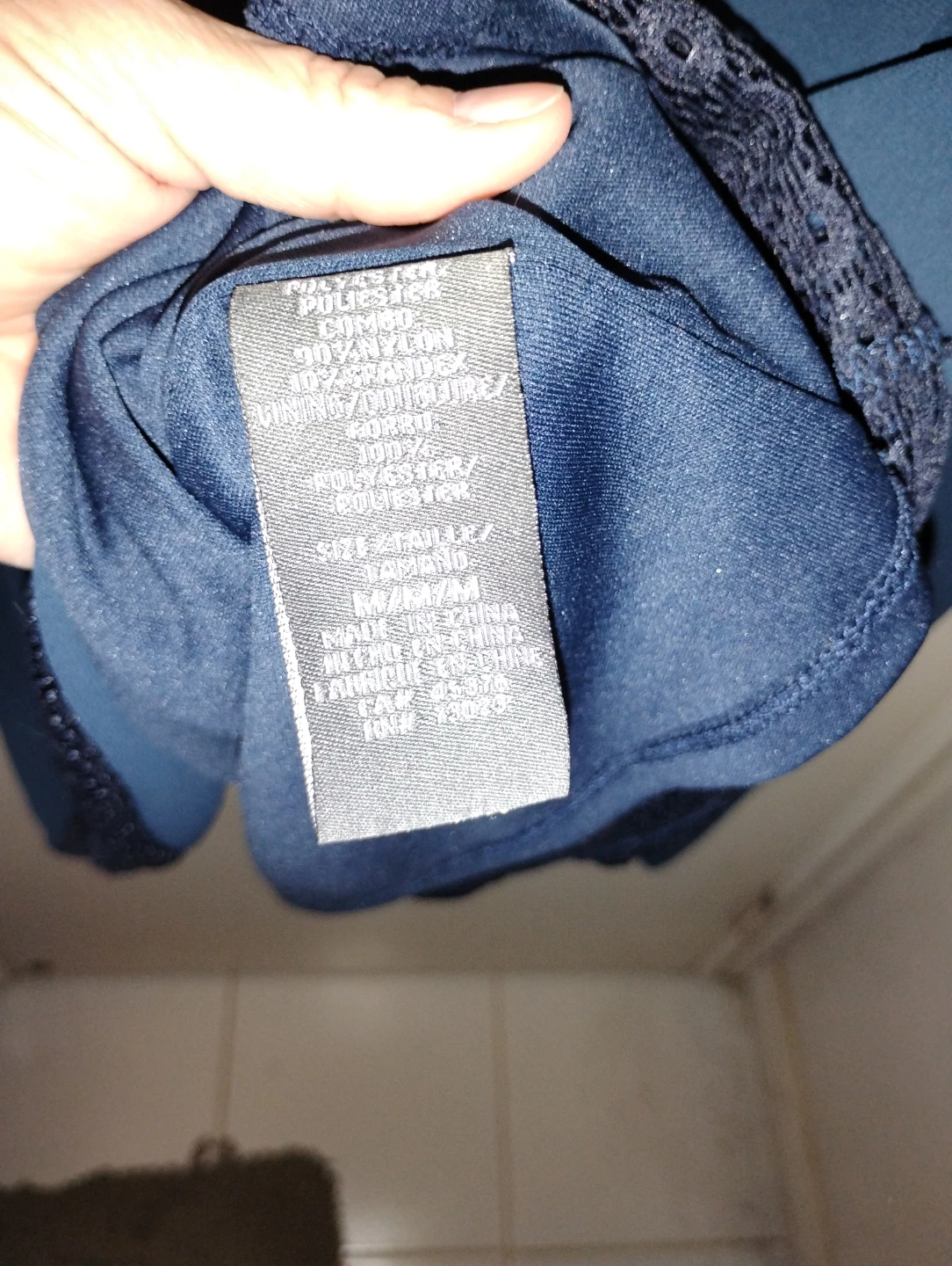 Suzy Shier Navy Lace Dress Size M - photo 4