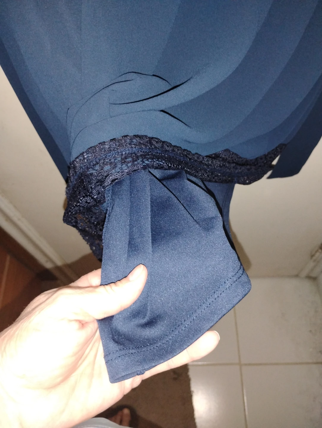 Suzy Shier Navy Lace Dress Size M - photo 5