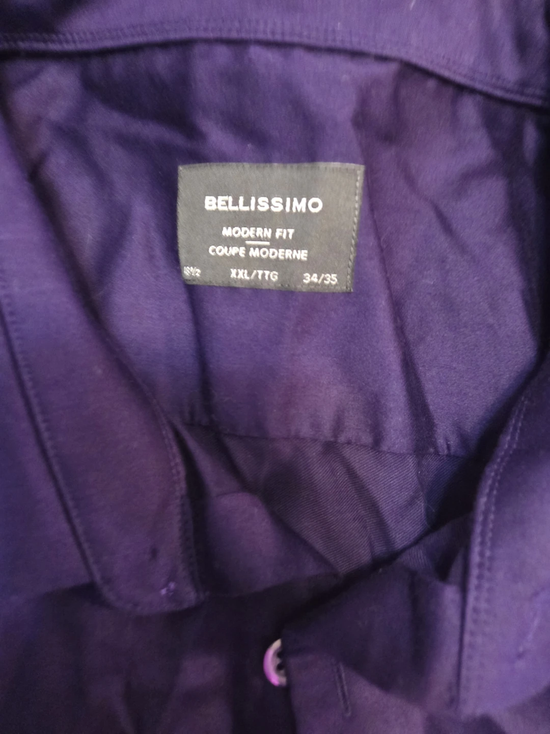 Bellissimo Modern Fit Dress Shirt - Purple, XXL/TTG - photo 3
