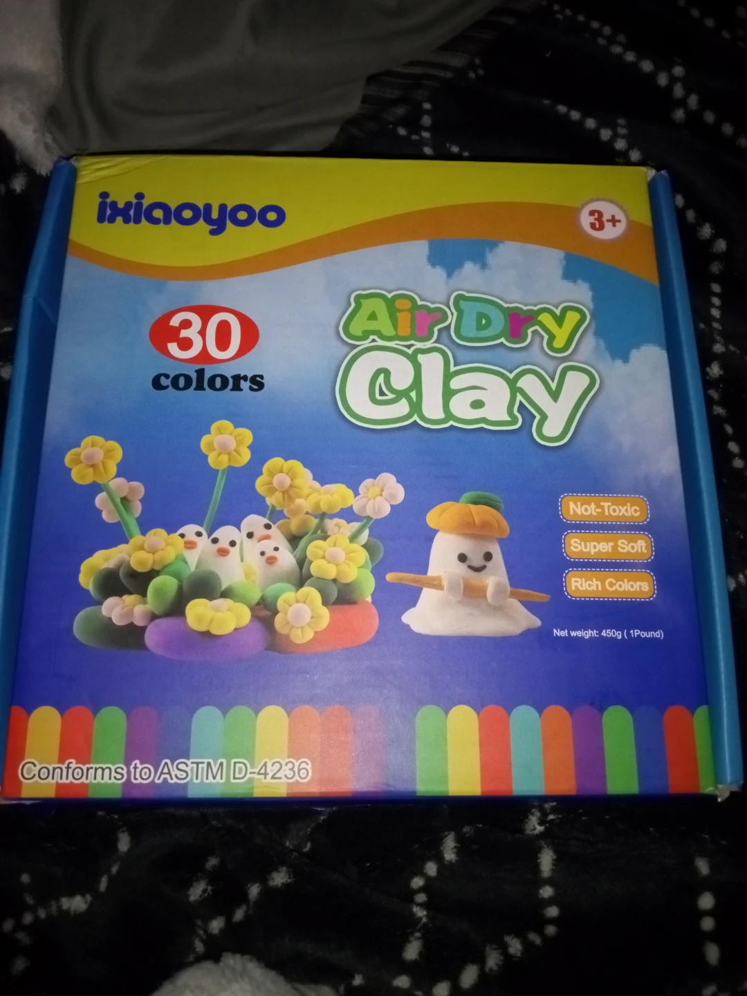 ixiaooyoo 30 Colors Air Dry Modeling Clay Set