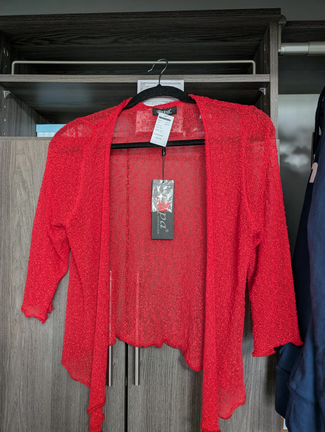 Red Floral Dress & Red Cardigan Set - photo 2