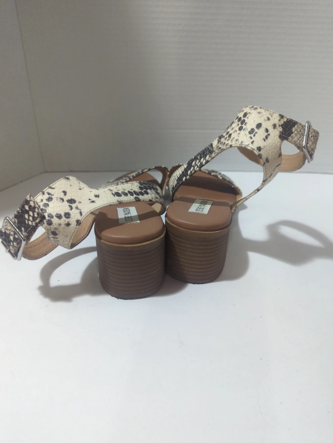 Steve Madden Snake Print Block Heel Sandals - photo 3