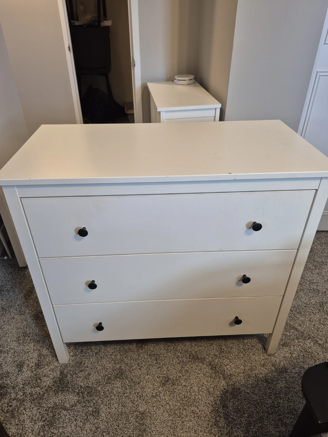 White 3-Drawer Dresser