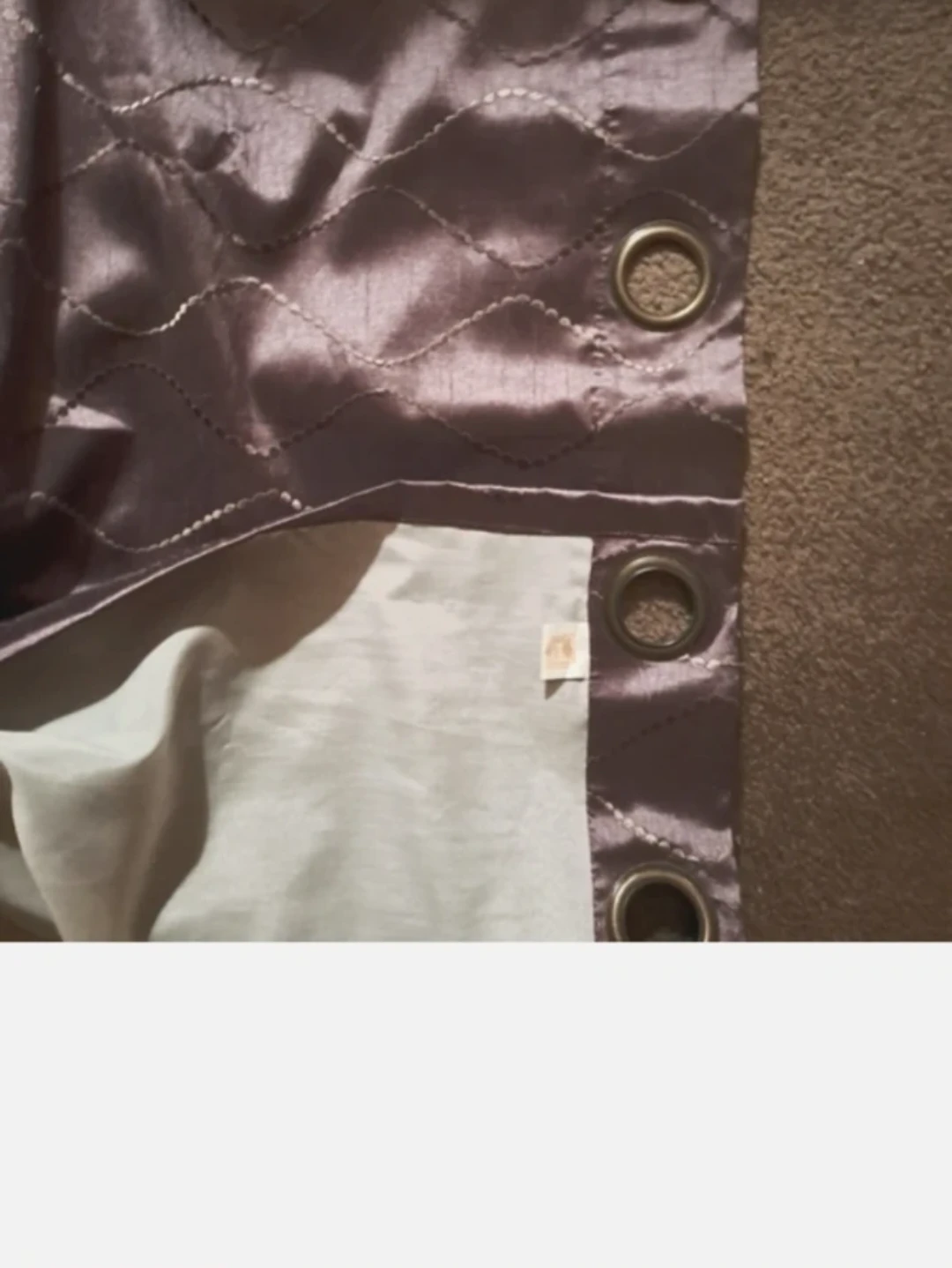 3 NEW CURTAINS PANELS PURPLE with Grommets 84" L