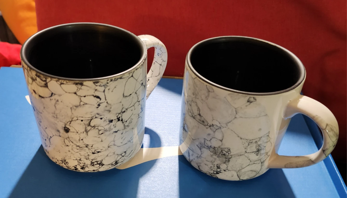 Set of 2 Marbled Mugs - photo 2