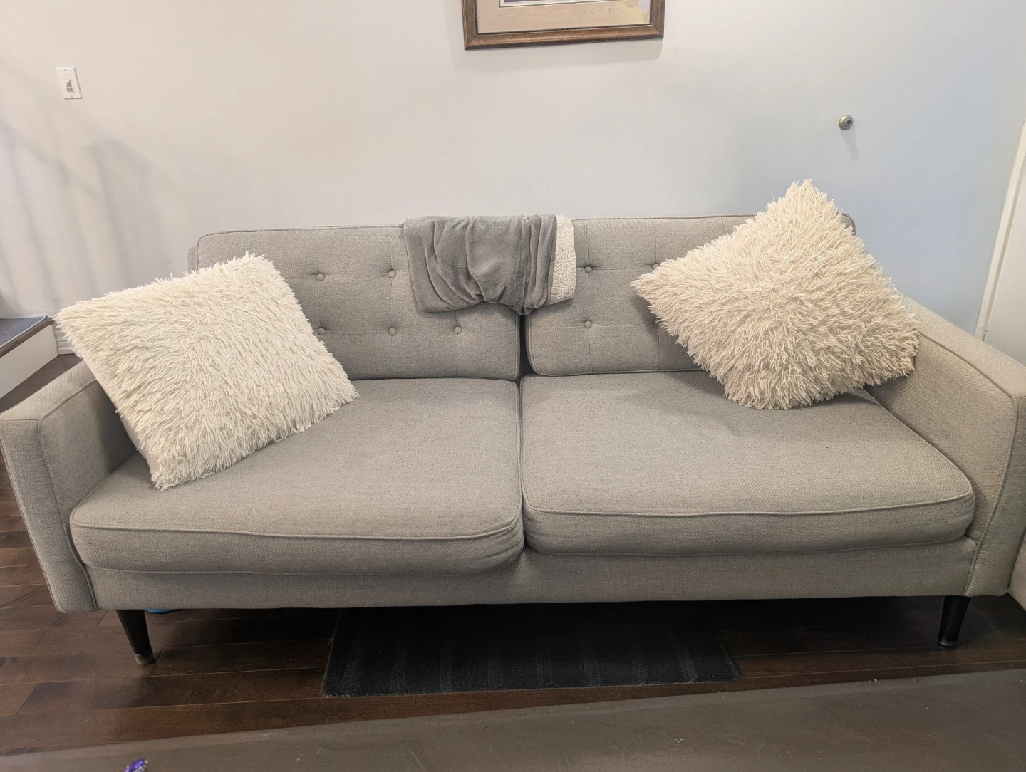 Grey Tufted Sofa
